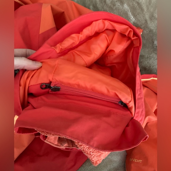 North Face 2 in 1 Hyvent Jacket Shell and Fleece Liner - Picture 6 of 16